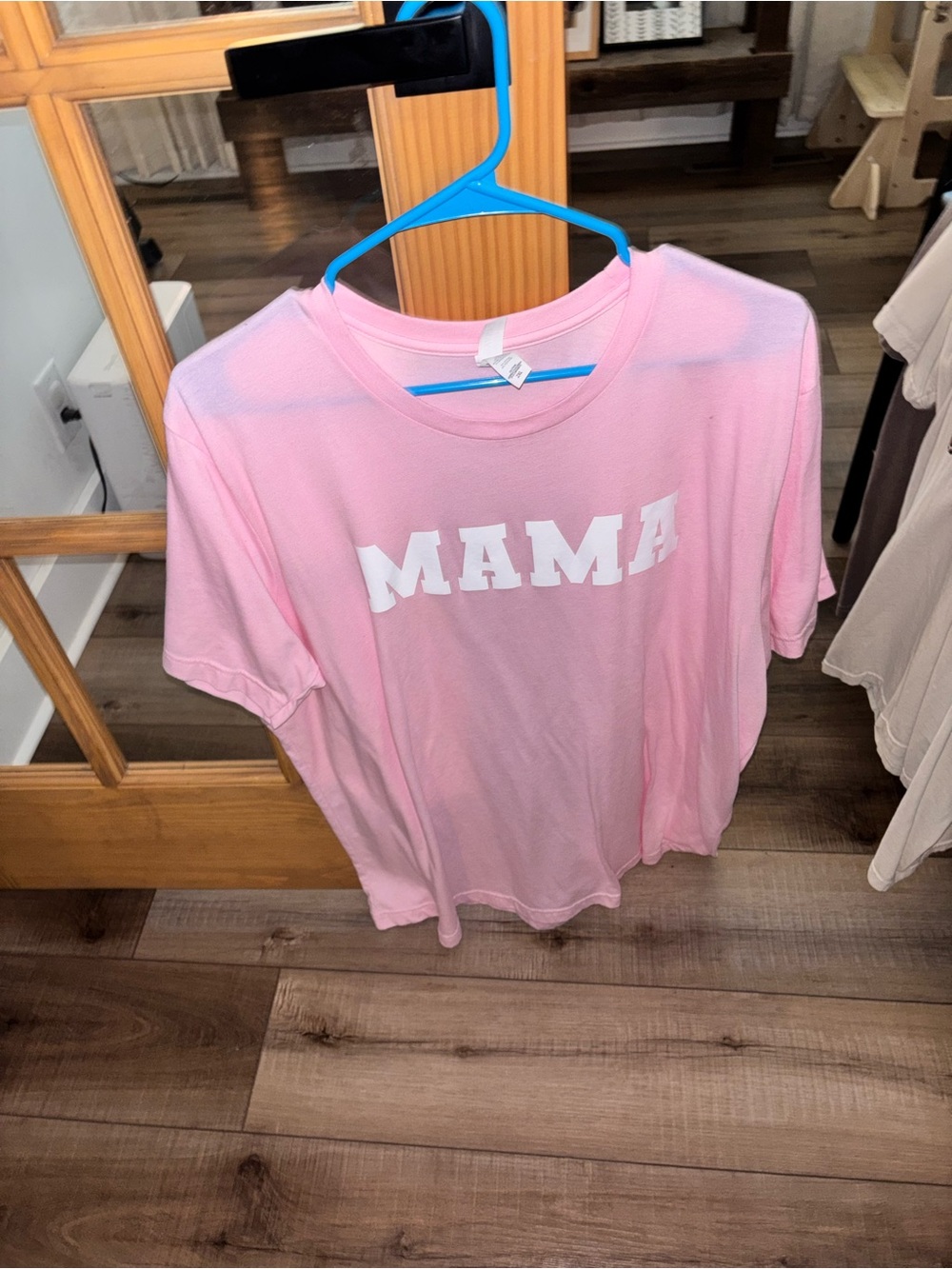 Bella Canvas Pink "MAMA" Graphic Tee - Short Sleeve